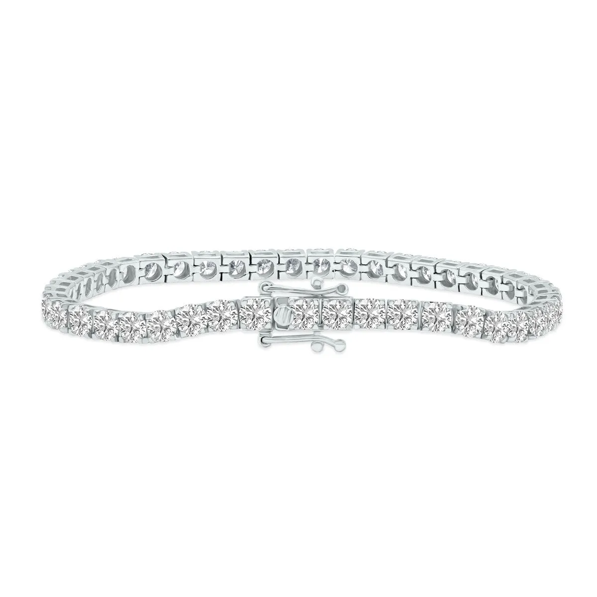 10ct tw LAB GROWN Diamond Bracelet in 14kt White gold