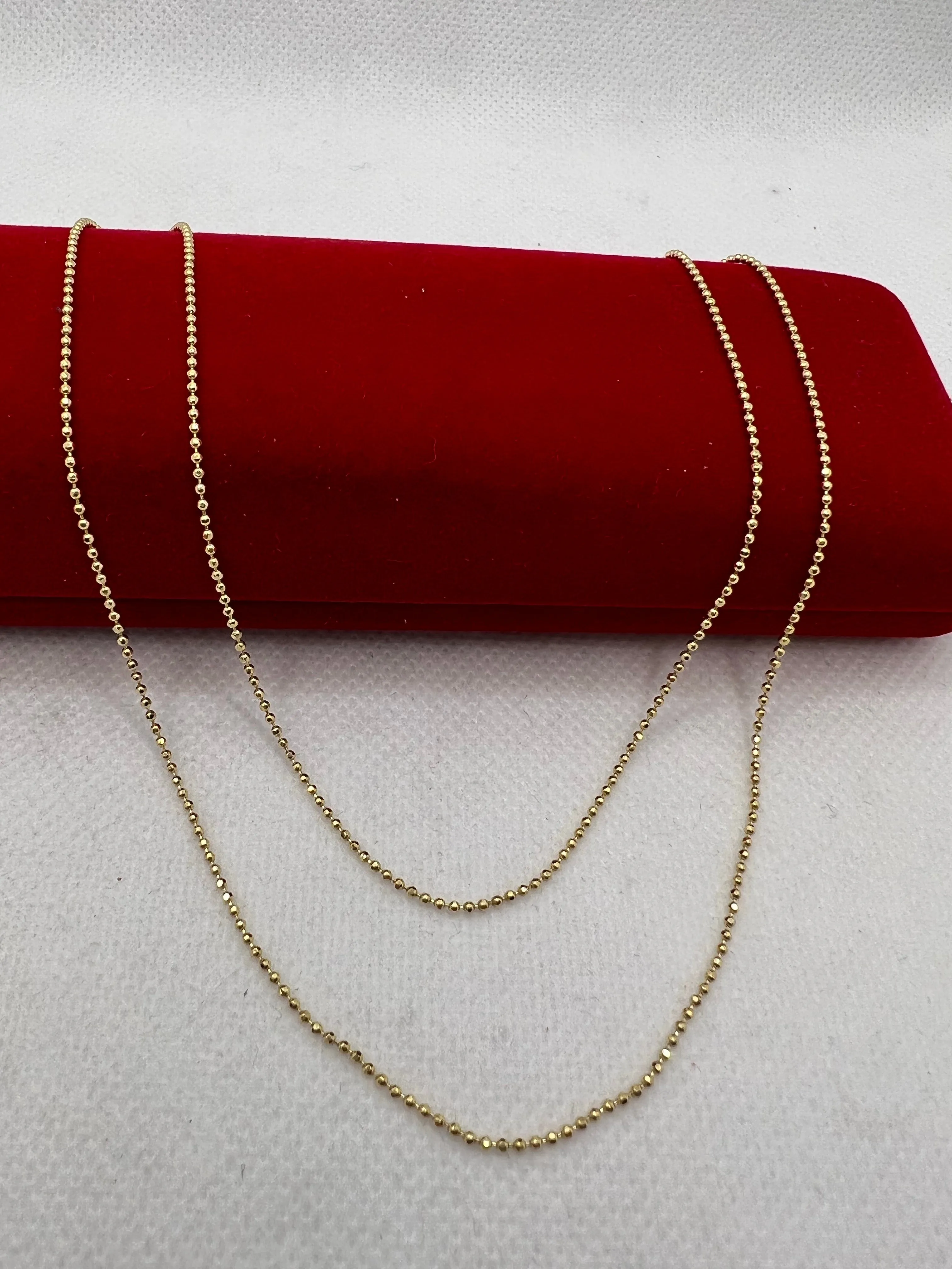 10k gold ball chain