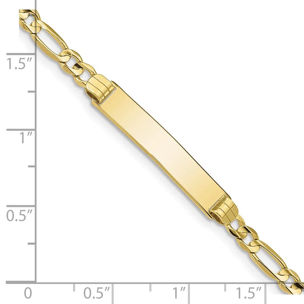 10KT Yellow Gold 8-inch 5.37MM ID Figaro Bracelet