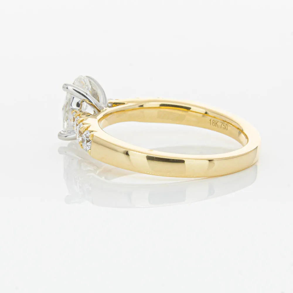 18ct Yellow Gold Oval Diamond Phoenix Ring