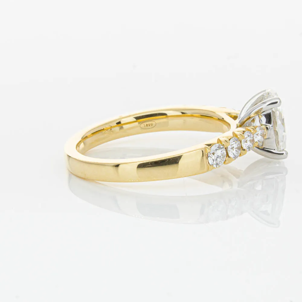 18ct Yellow Gold Oval Diamond Phoenix Ring