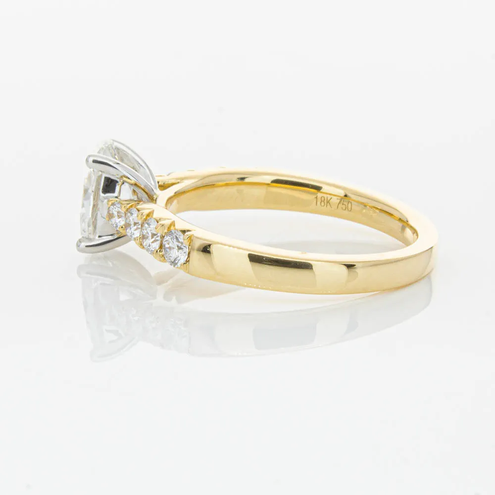 18ct Yellow Gold Oval Diamond Phoenix Ring