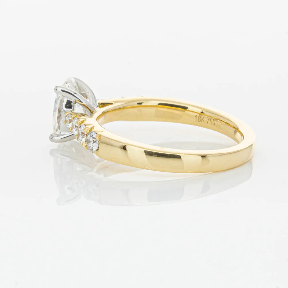 18ct Yellow Gold Oval Diamond Phoenix Ring