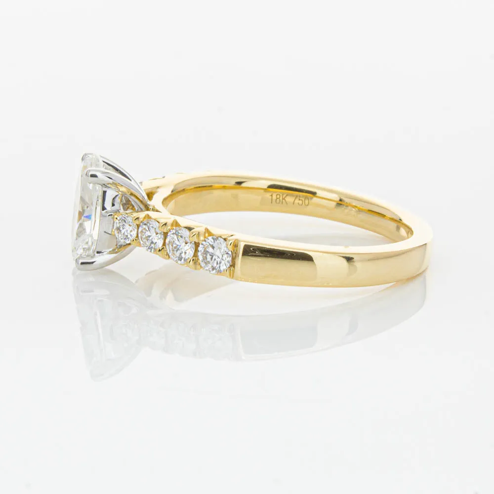 18ct Yellow Gold Oval Diamond Phoenix Ring