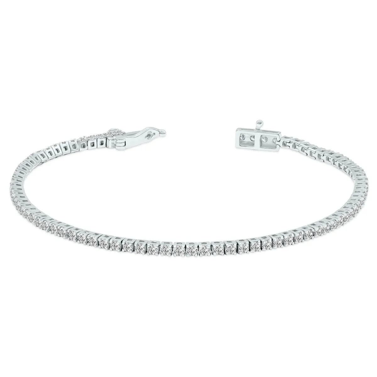 2ct tw LAB GROWN Diamond Bracelet in 14kt White gold