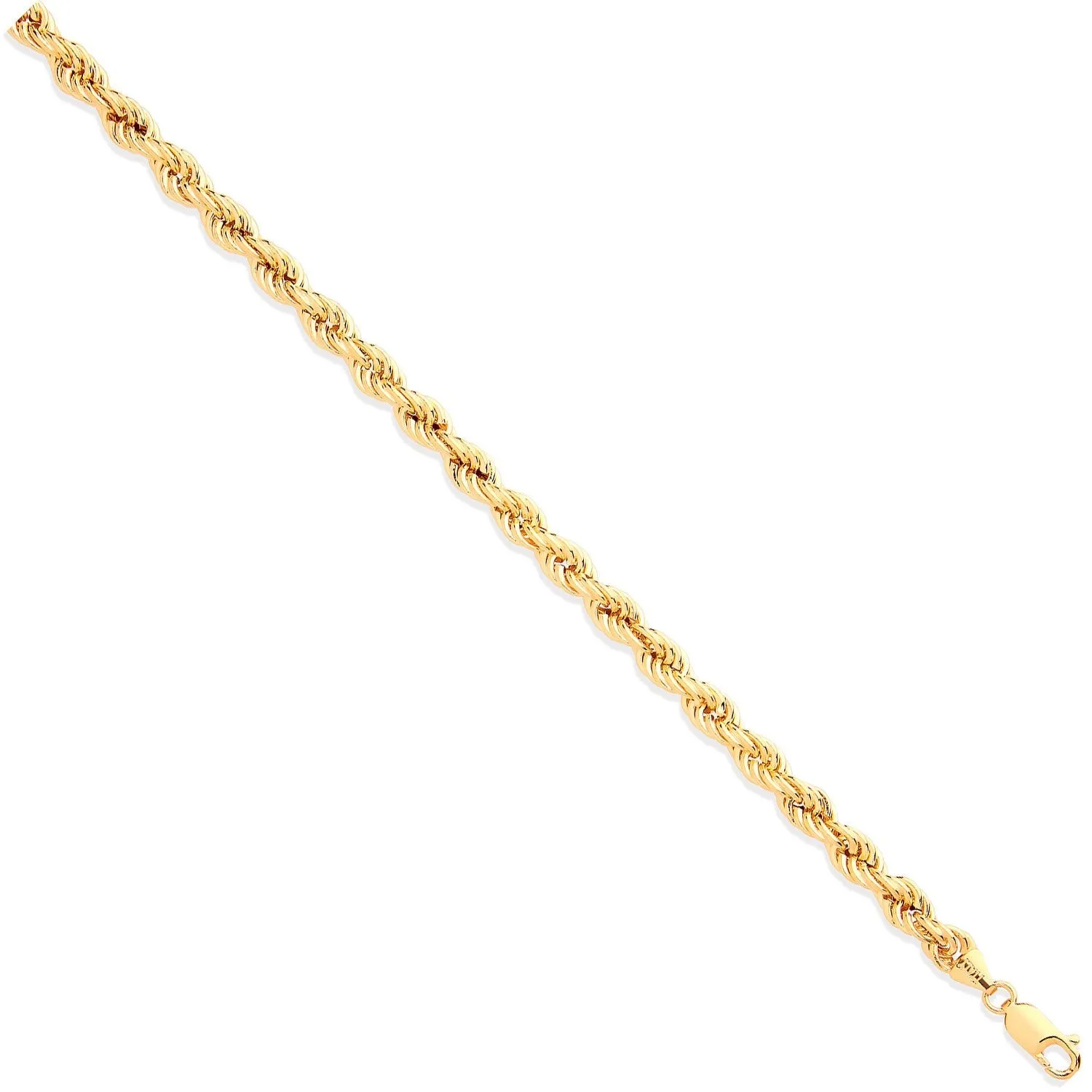 9ct Yellow Gold Hollow 6.3mm 20 Inch Rope Necklace 16.0g