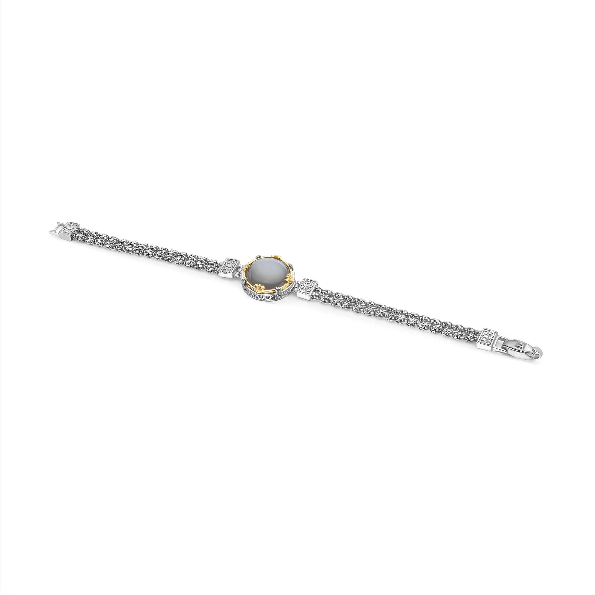 Anatoli Jewelry, Inc.Two-Tone Moonstone Bracelet