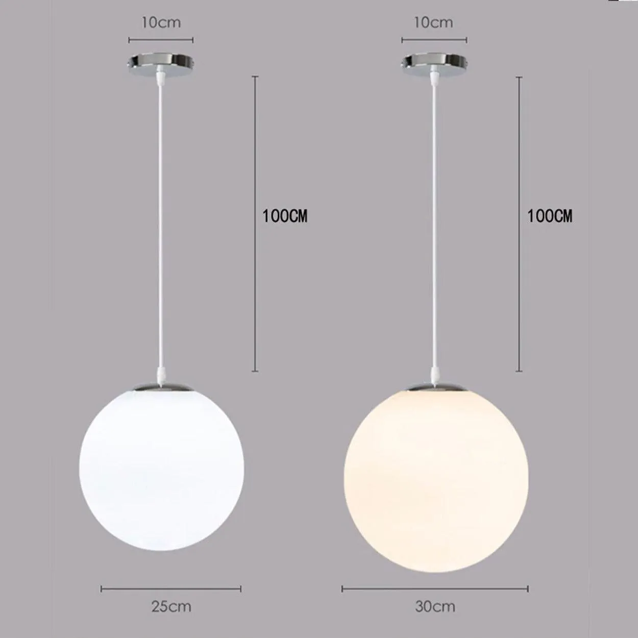 ANKUR PANDA FROSTED GLOBE PENDANT LIGHT