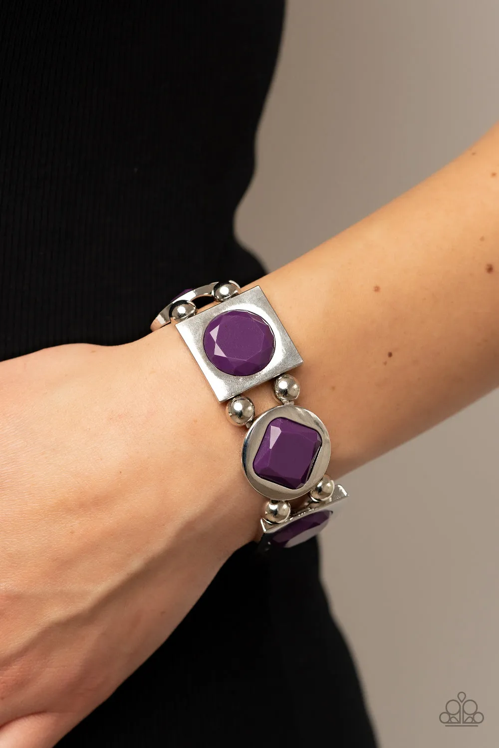 Bracelets Asymmetrical A-Lister - Purple B2203