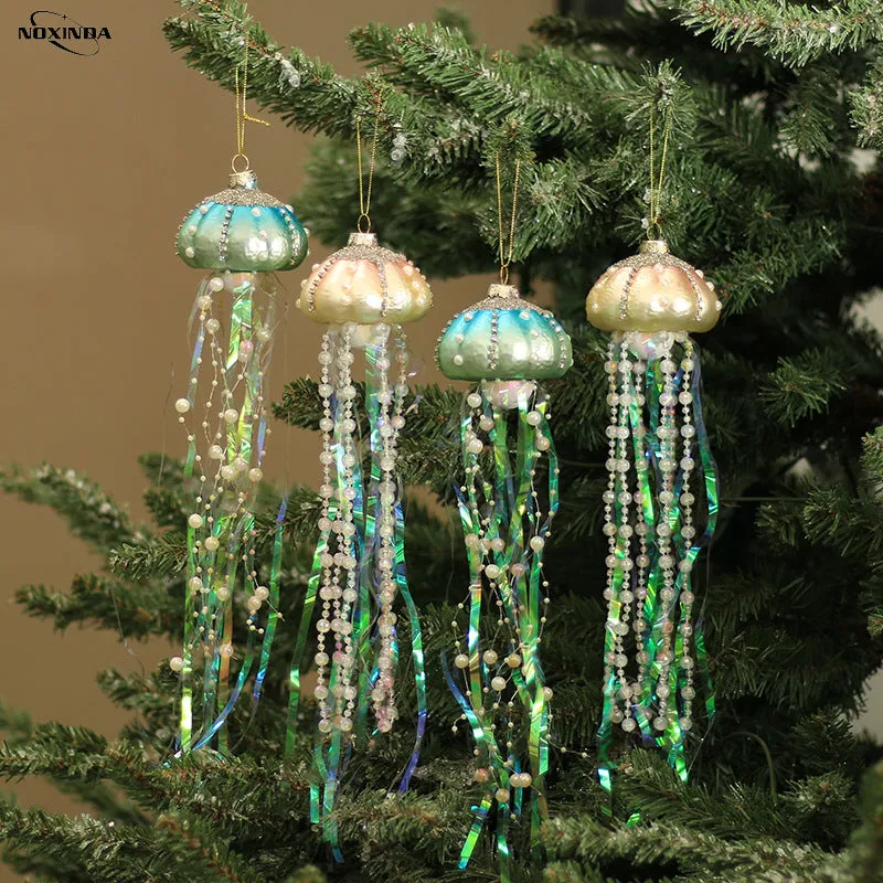 Bulk Artificial Jellyfish Ornaments Christmas Hanging Ornaments Wholesale