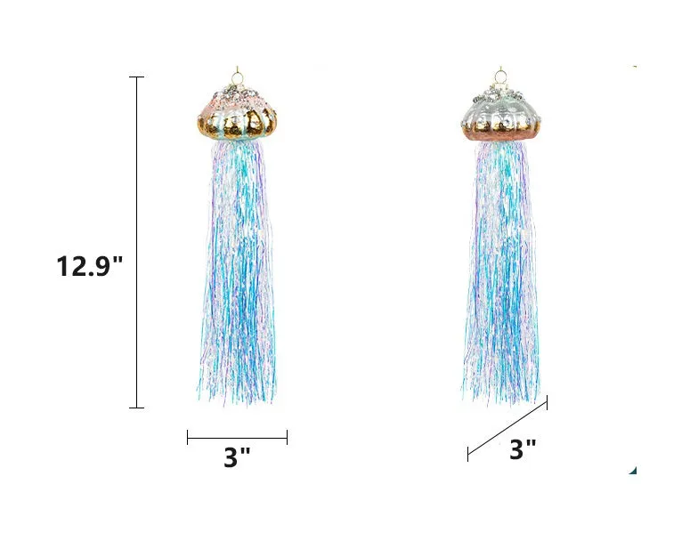 Bulk Artificial Jellyfish Ornaments Christmas Hanging Ornaments Wholesale