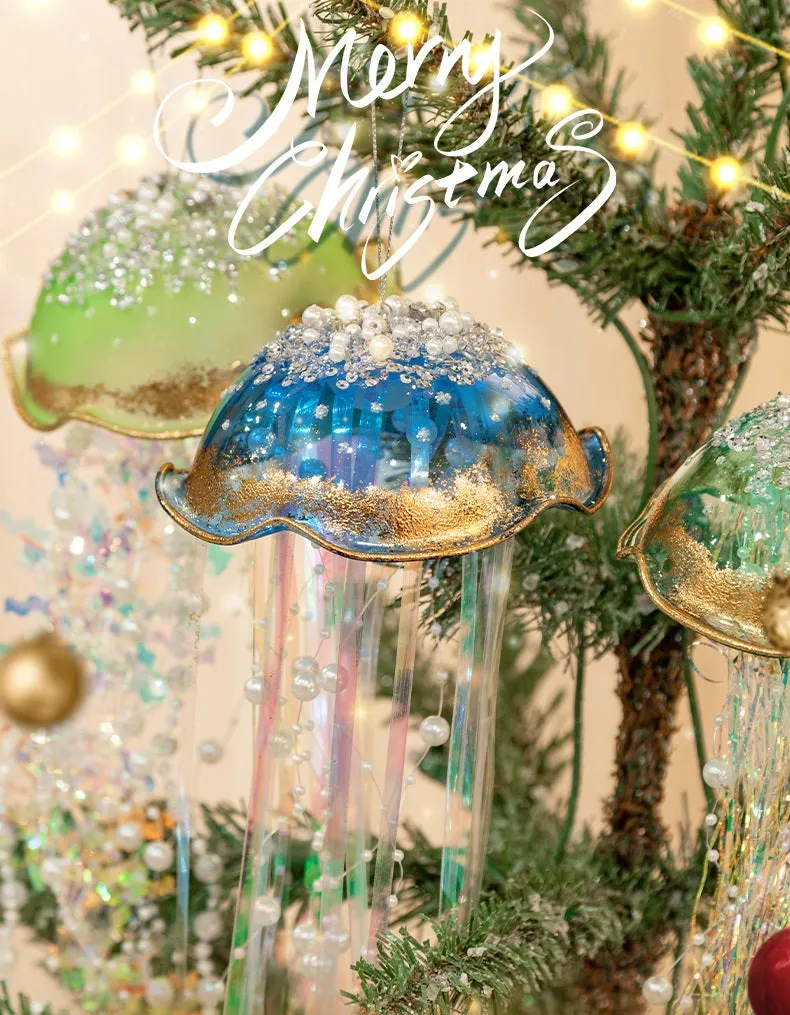 Bulk Artificial Jellyfish Ornaments Christmas Hanging Ornaments Wholesale