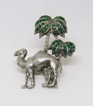 Camel and Palm Tree Brooch by Jess Lelong