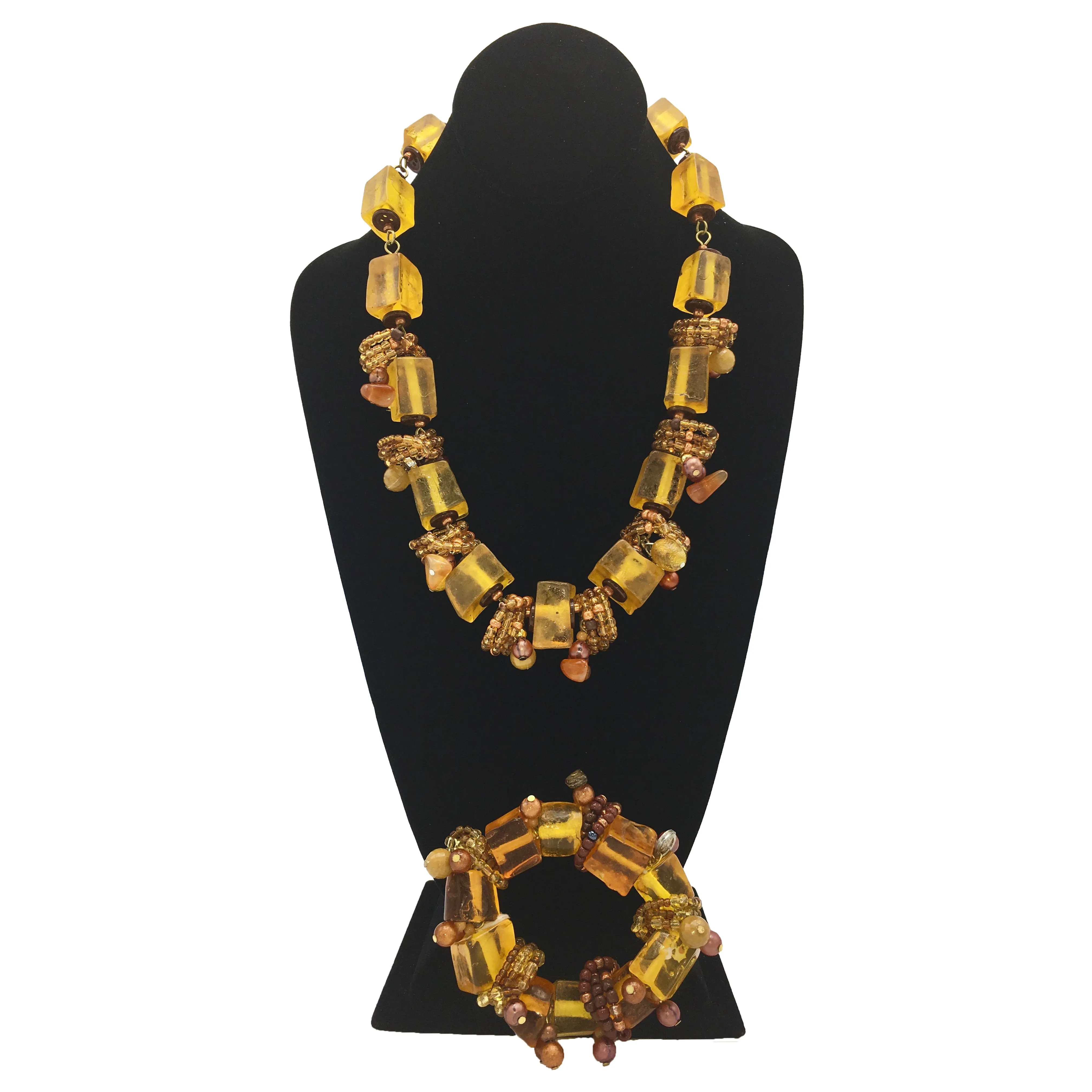 Caramel Delight Necklace/Bracelet Set