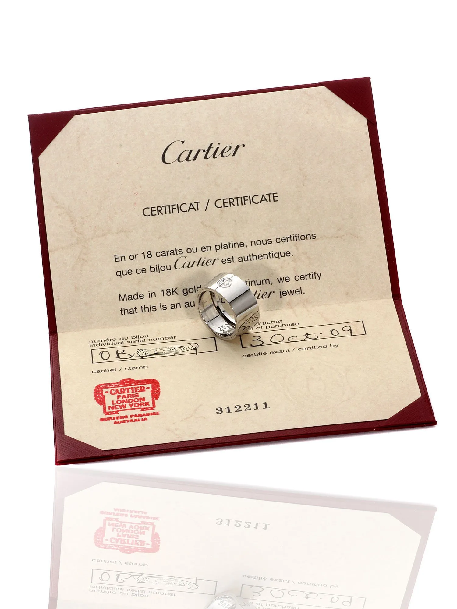 Cartier Love Diamond Ring in 18k White Gold