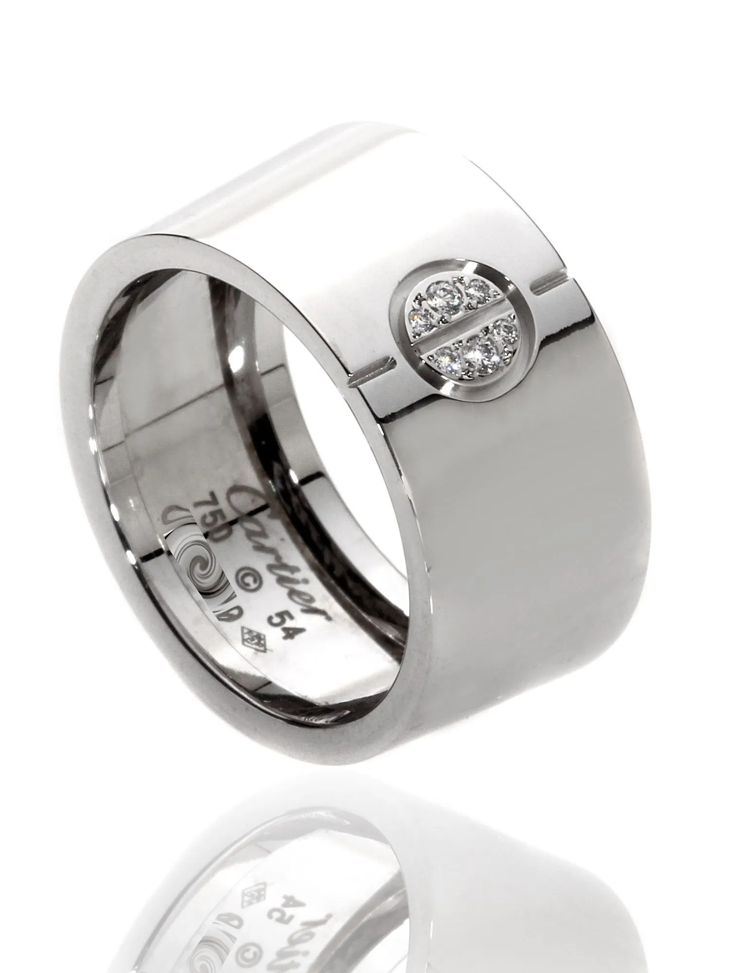 Cartier Love Diamond Ring in 18k White Gold