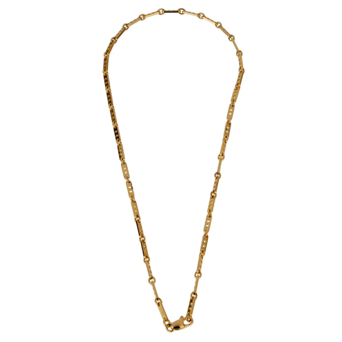 Cartier Vintage 18k Yellow Gold Bar Necklace