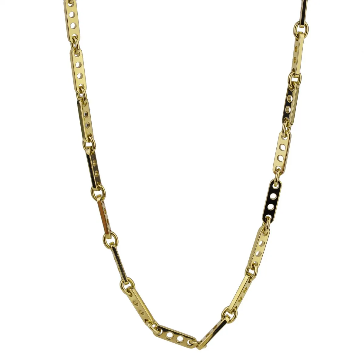 Cartier Vintage 18k Yellow Gold Bar Necklace