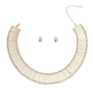 Chic Gold Bar Necklace Set: Modernist Must-Have!