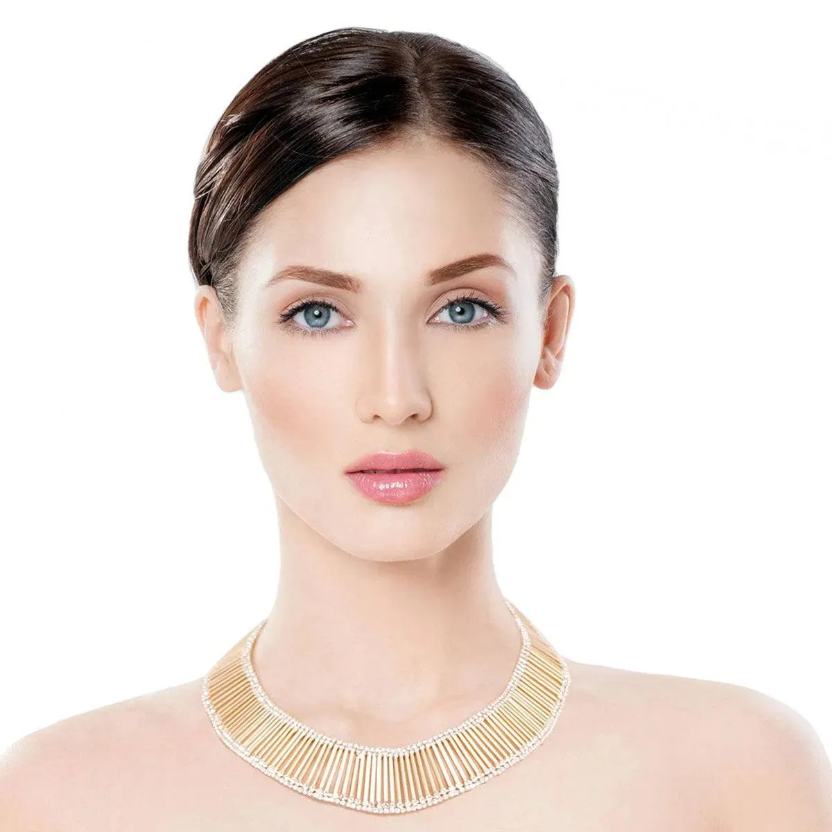 Chic Gold Bar Necklace Set: Modernist Must-Have!