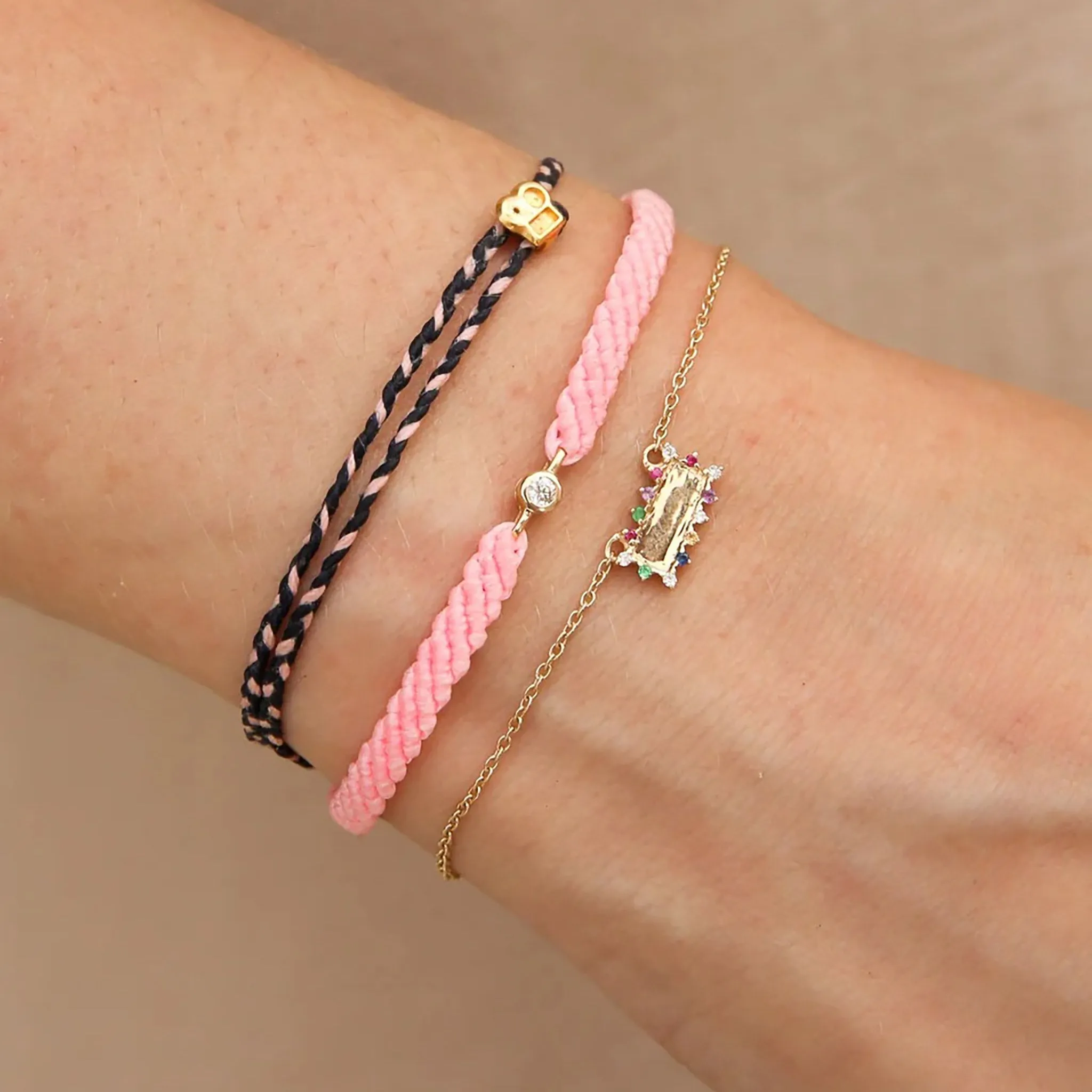 Classic Diamond Bracelet in Cadillac Pink