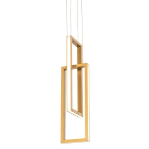 Cole 6 in. LED Pendant Light Gold finish