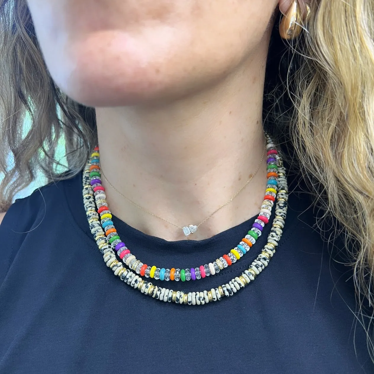 Colored Pukka Necklace