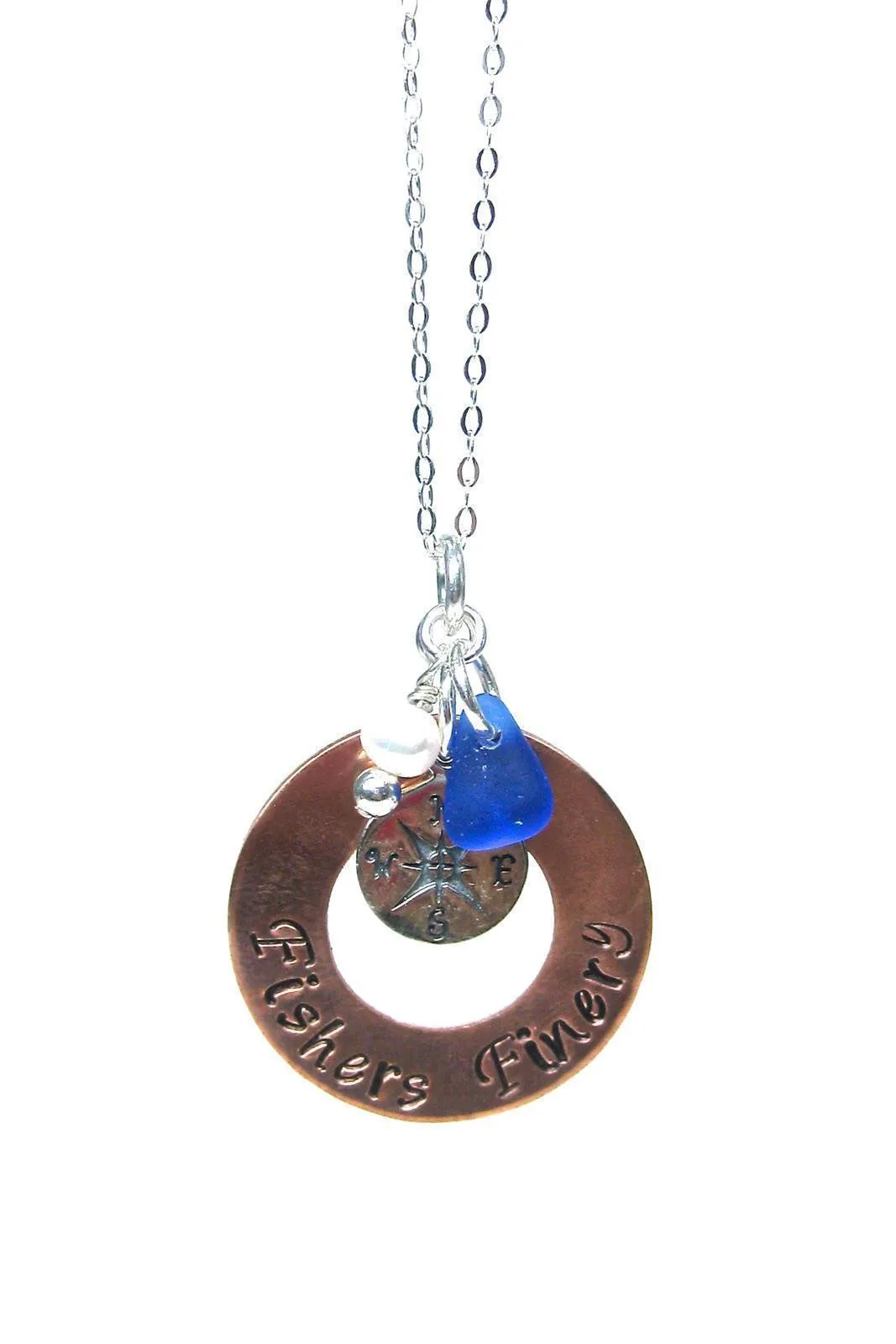 Compass Charm Necklace with Gift Box