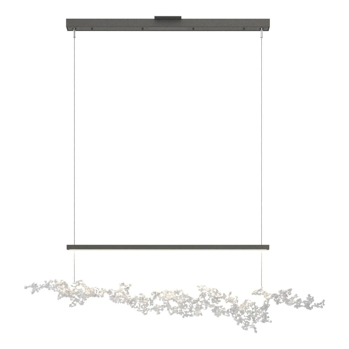 Coral 56 in. LED Linear Pendant Light Natural Iron finish