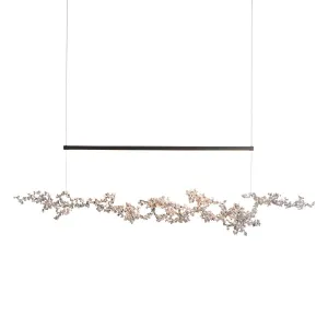 Coral 56 in. LED Linear Pendant Light Natural Iron finish