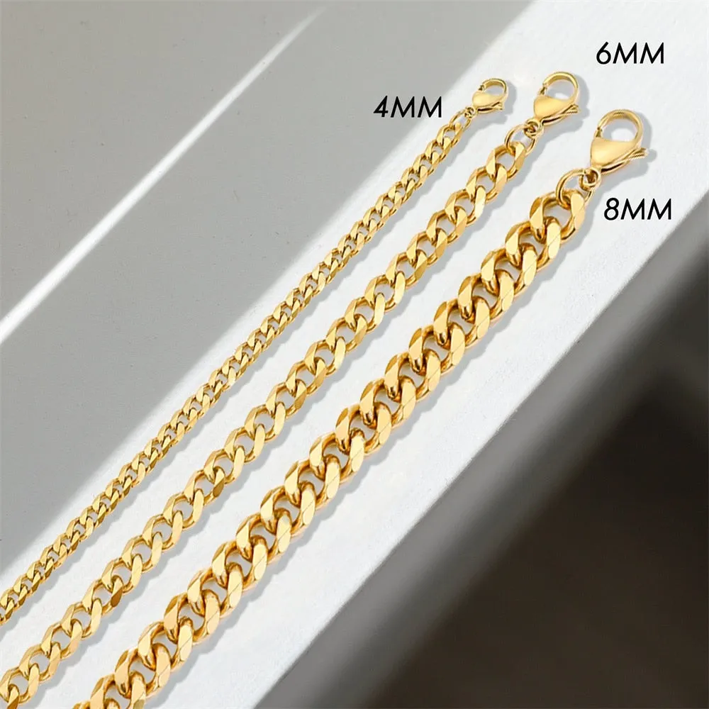 Curb Chain Stainless Steel Bracelet