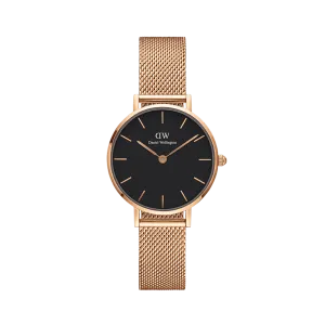 Daniel Wellington Petite 32 Melrose Rose Gold & Black Watch