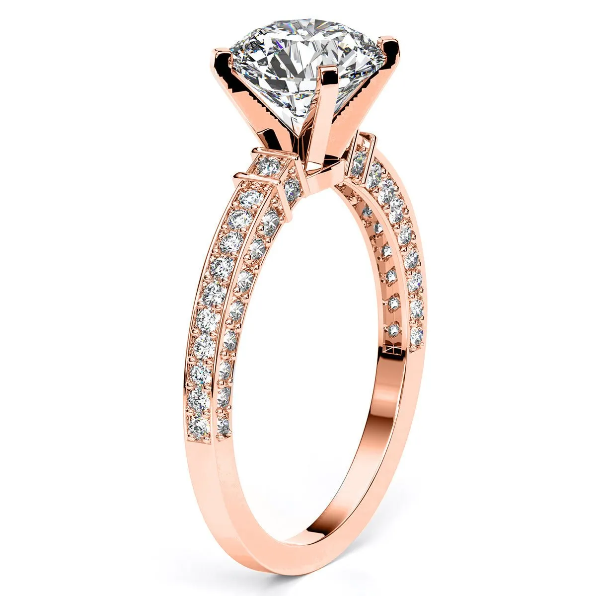 Daphne - GIA Natural Round Diamond Engagement Ring