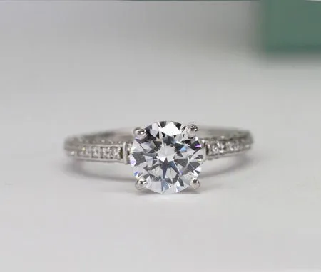 Daphne - GIA Natural Round Diamond Engagement Ring