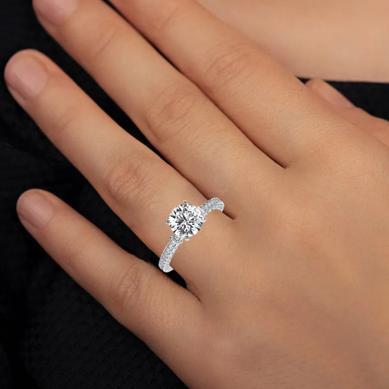 Daphne - GIA Natural Round Diamond Engagement Ring