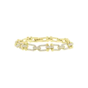 Deluxe Link Diamond Tennis Bracelet