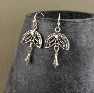 Detailed Petal Drop Earrings