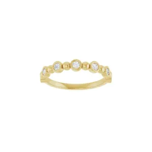 Diamond Bezel Bubble Ring