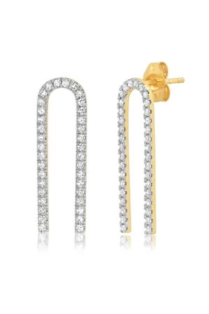 Diamond Magnet Earrings