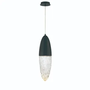 Ecrou 7 in. LED Pendant Light Matte Black Finish