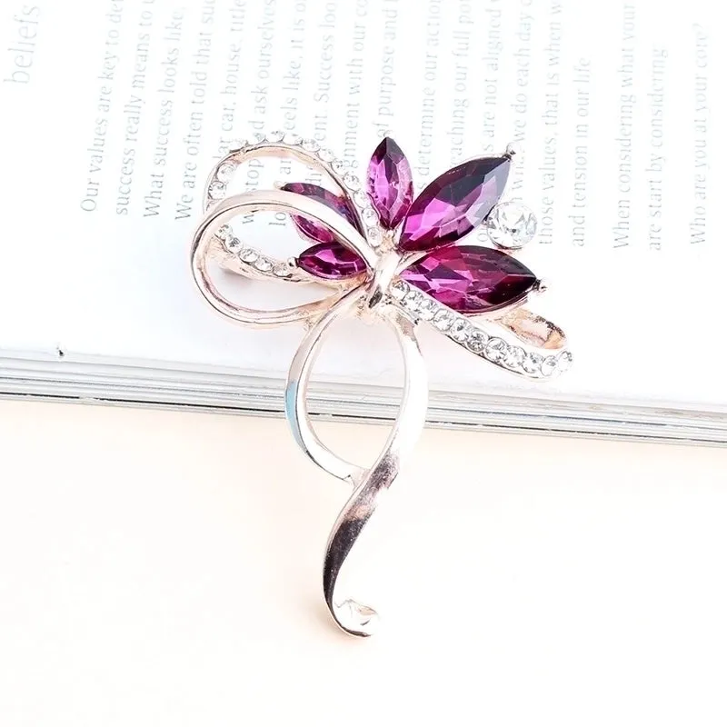 Elegant Formal Plant Alloy Inlay Alloy Unisex Brooches