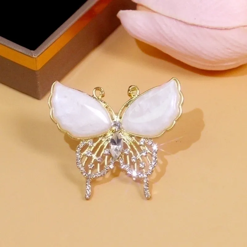 Elegant Glam Pin Geometric Alloy Plating Inlay Artificial Pearls Rhinestones Shell Women's Brooches