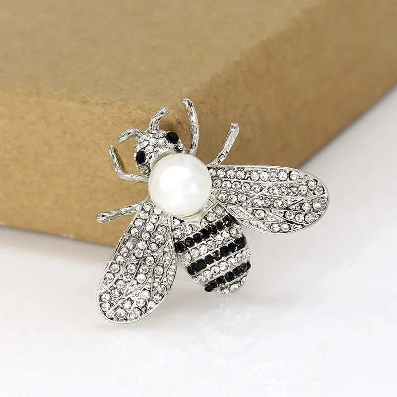 Elegant Glam Pin Geometric Alloy Plating Inlay Artificial Pearls Rhinestones Shell Women's Brooches