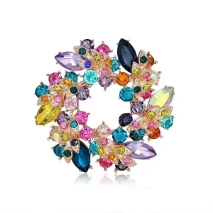 Elegant Pin Animal Artificial Gemstones Alloy Unisex Corsage