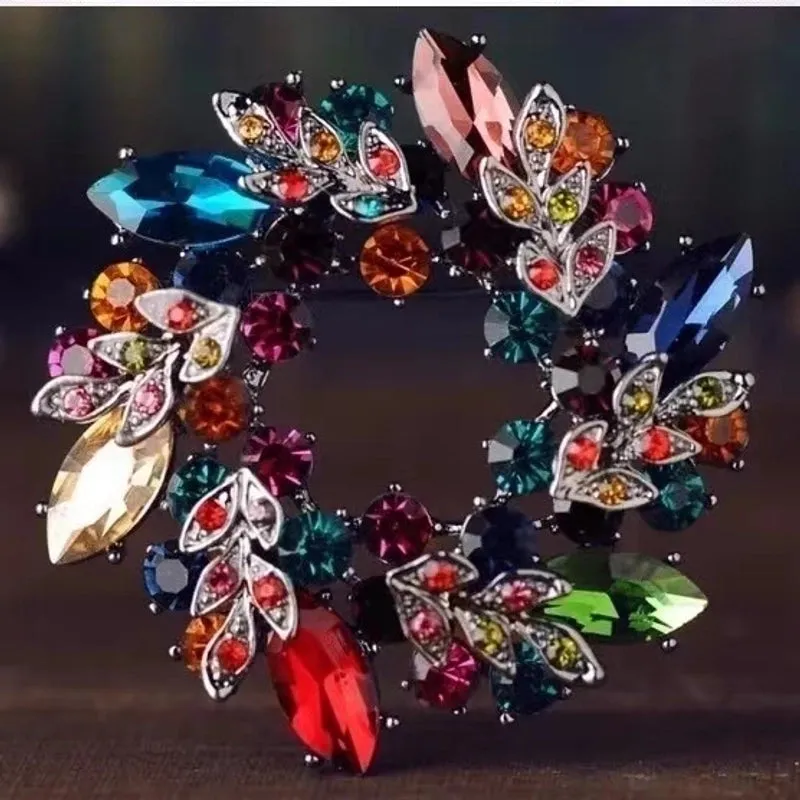 Elegant Pin Animal Artificial Gemstones Alloy Unisex Corsage