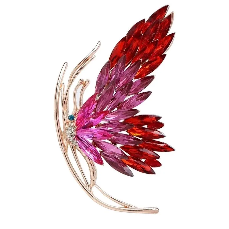 Elegant Pin Butterfly Alloy Rhinestone Unisex Brooches