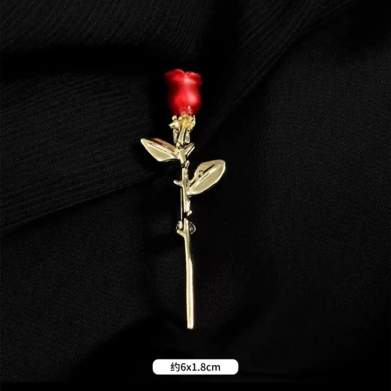 Elegant Simple Style Pin Rose Flower Alloy Plating Women's Brooches