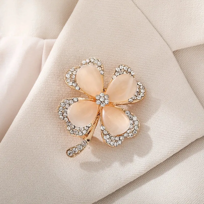 Elegant Simple Style Pin Rose Flower Alloy Plating Women's Brooches