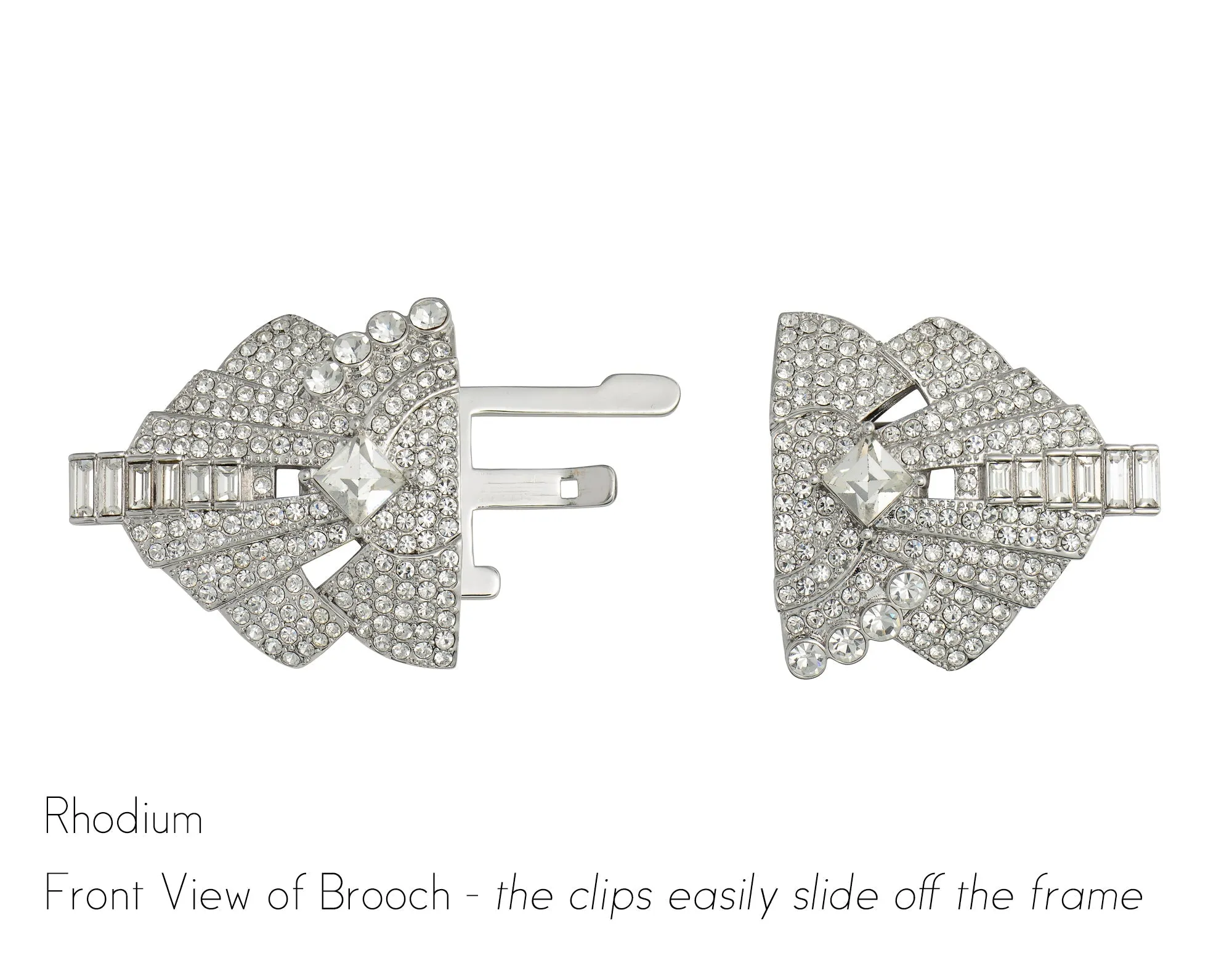 Eliza Double Clip Brooch