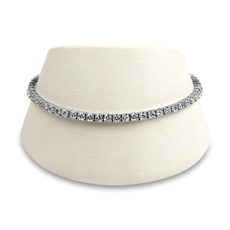 Estate 14k White Gold Diamond Tennis Bracelet - 3.50cts